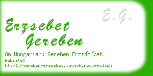 erzsebet gereben business card